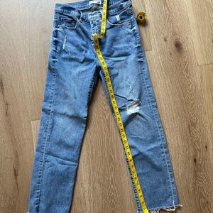 Loft, distressed jeans